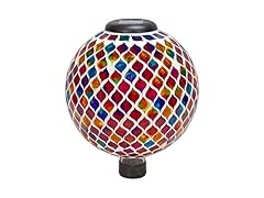 Sunnydaze 10-Inch Solar Gazing Ball for Garden, Summer Trellis