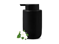 2 Pack Black Ceramic Soap Dispensers