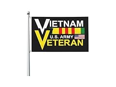 MUKASY Us Army Vietnam Veteran Flag Brass Gromet