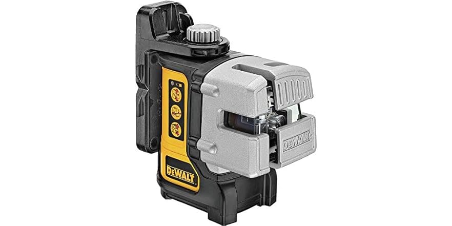 DEWALT DW089K Line Laser, Self-Leveling, 3-Beam
