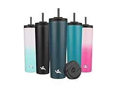 Konokyo 34oz Insulated Tumbler with Lid and Straw