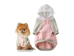 Pet Passion Rocky II Dog Hoodie, Pink Color Block, XXS