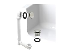 Westbrass 14in Waste Overflow Tip-Toe PN