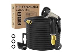 100ft Flexible Garden Hose with Nozzle