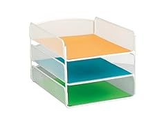 Safco Onyx Desk Organizer, 3 Trays