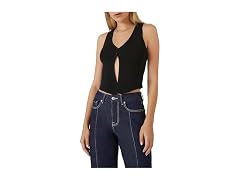Forever 21  (M) Sweater-Knit Split-Hem Top