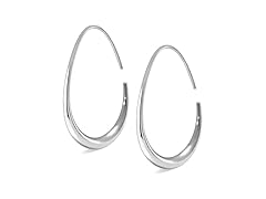 Teardrop Gold Hoop Earrings Women