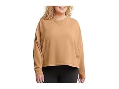 Hanes Women (L) Originals Fleece Crop Sweatshirt