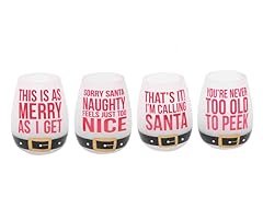 Sassy Sayings Stemless Wine Glasses