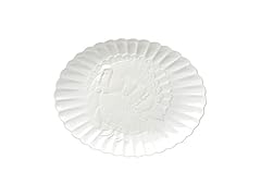 Lenox Serveware, Lenox French Perle Carved Turkey Platter, Scalloped
