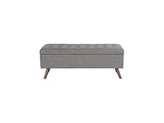 HomePop 48in Modern Tufted Storage Bench