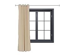 Sunnydaze Panel Light-Filtering Indoor/Outdoor Curtain
