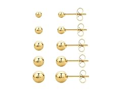 Dreamfox 5pairs Ball Stud Earrings