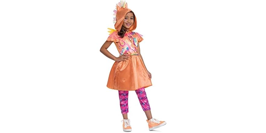 Costume Ufficiale My Little Pony Sunny Alicorn Per Bambine – Abito In Raso Con Cappuccio, Criniera E Corno Scintillante, Ali Staccabili E Leggings Inclusi – Travestimento Da Principessa Per Halloween E Feste