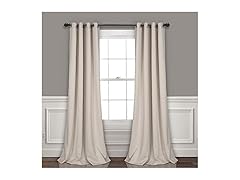 Lush Decor Blackout Curtains 52"x95" Wheat