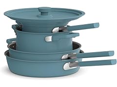 BELLA 9-Piece StoreMore Cookware Set