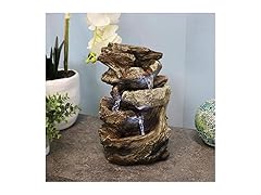 Sunnydaze Indoor Fountain with LED Lights 10.5"