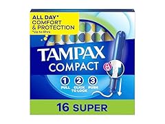 Tampax Compact Pearl Tampons 16 Count