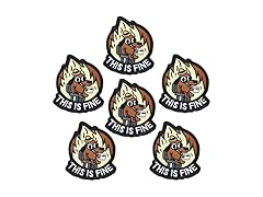 Funny Patches- This is Fine Dog