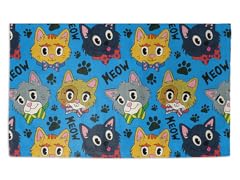 "Cats in Bow Ties" 3' x 2' Rug