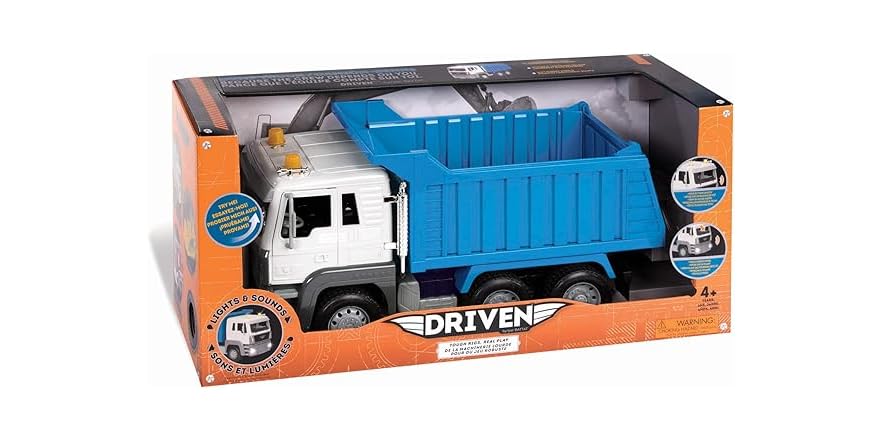 Driven by Battat – Large 18 Inch Dump Truck for Kids