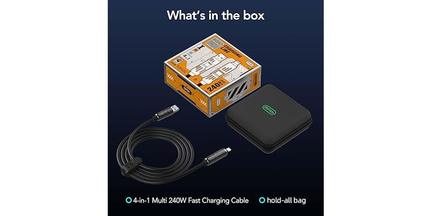Mfish 4-in-1 USB Charging Cable