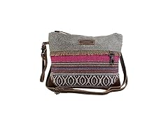 Myra Bag Laced Small & Cross-Body Bag Upcycled Cotton & Hair Leather S