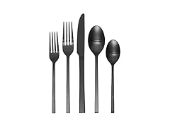 Allay Midnight 20 Piece Everyday Flatware Set, Service For 4
