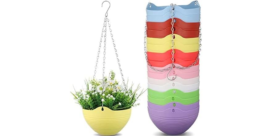 16 PC 8 Self Watering Hanging Planters