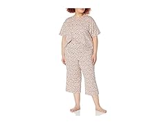 AE Womens Knit Jersey Capri PJ Set