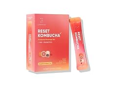 (40ct) EVERYDAZE Reset Kombucha Powder Stick Mixes - Grapefruit Tea