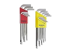 Bondhus 26999 Ball Tip Hex Key L-Wrench Set, 22pc