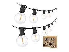 Bosceos Outdoor G40 LED Globe String Lights
