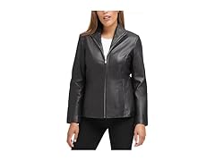 Cole Haan Wing Leather Jacket (M) Black