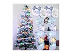 Minetom 2 Pack Christmas Tree Ribbon String Modes,