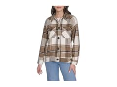 Levi's Womens (M) Zoe Relaxed Wool Shirt Jacket Brown
