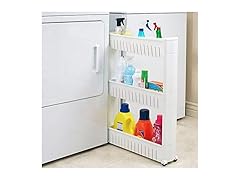 Modern Home Narrow Sliding Storage Organizer Rack