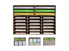24-Slot 12x12 Scrapbook Paper Storage
