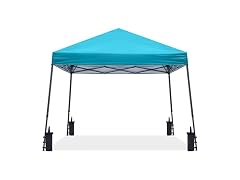ABCCANOPY 10x10 Pop Up Canopy Tent, Slant Leg Outdoor Shade, Turquoise