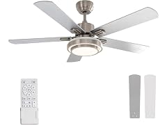 52 LED Ceiling Fan w/ Remote & Light- Choose Color