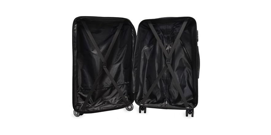ADRIENNE VITTADINI 3 PC HARDSIDE LUGGAGE SET (Open Box)