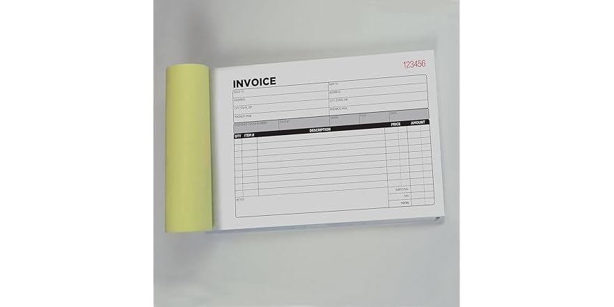 Cosco COSCO 2-Part Carbonless Invoice Book with Wrap-Around