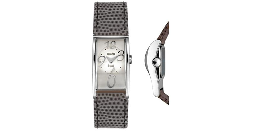 Seiko Woman’s Rivoli Gray Leather Watch