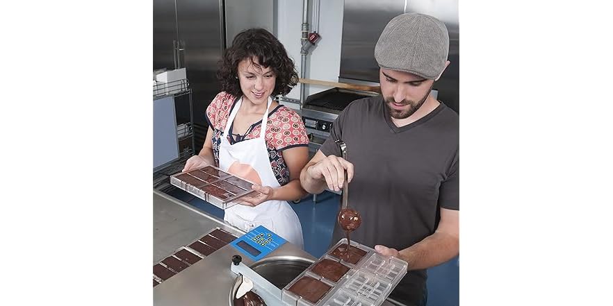 CybrTrayd Stampi Per Cioccolato A Foglia Di Agrifoglio 2 Dimensioni - PETG