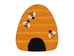 Jubilee Bumblebee Felt Wool Trivet 7.5 x 8in