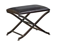 Ottoman with Metal "X" Frame