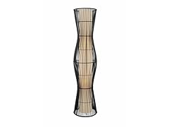55" Open Cage Bamboo Floor Lamp