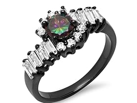 Black Rainbow Sm Diamond Engagement Ring