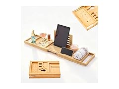 Natural Color Bamboo Bathtub Tray