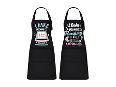 Defresit 2pcs Funny Apron Set Multicolor